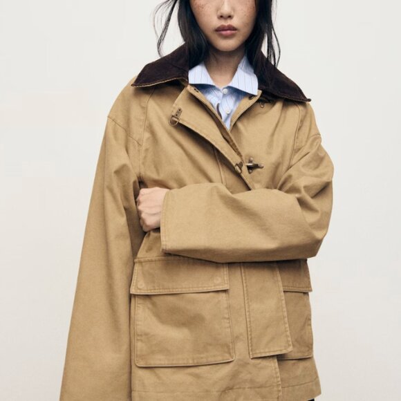 Mango Oversized parka with contrasting collar - NWT - Picture 2 of 3